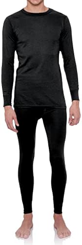 Rocky Thermal Underwear for Men, Heavyweight & Midweight Long Johns Base Layer, Shirt and Pants Set, Fleece